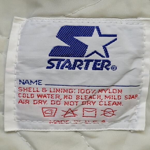 Vintage 90s Miami Dolphins Varsity Jacket Large 24x25 Cropped Baggy Satin - Picture 14 of 14